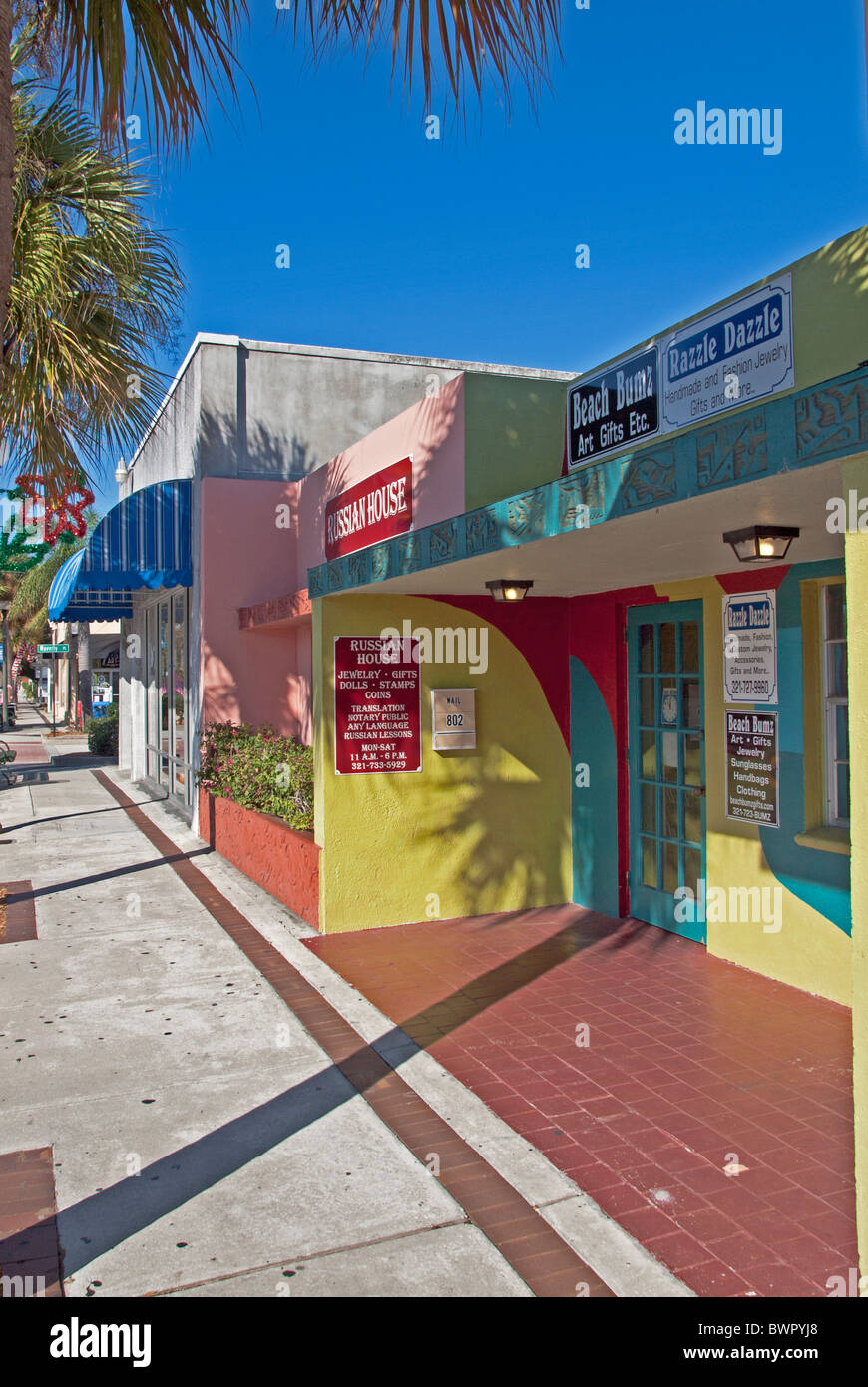 New Haven Avenue in Historic Downtown Melbourne on the east Coast of
