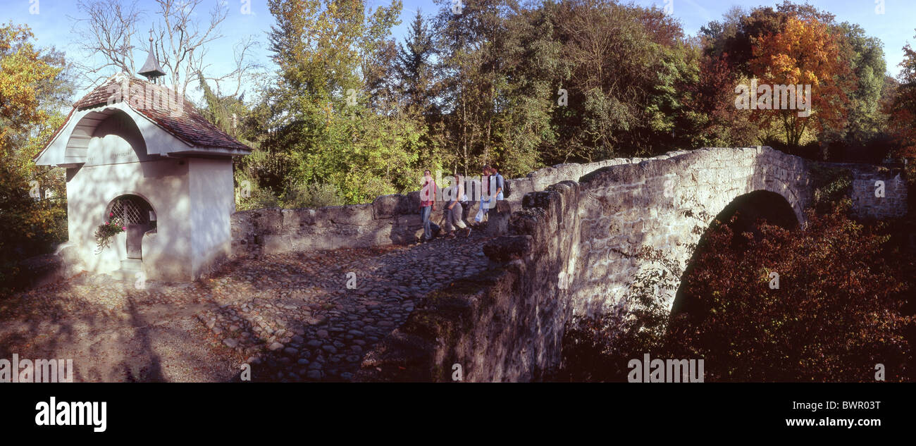 Switzerland Europe Sainteapolline Villarssurglane old river canton