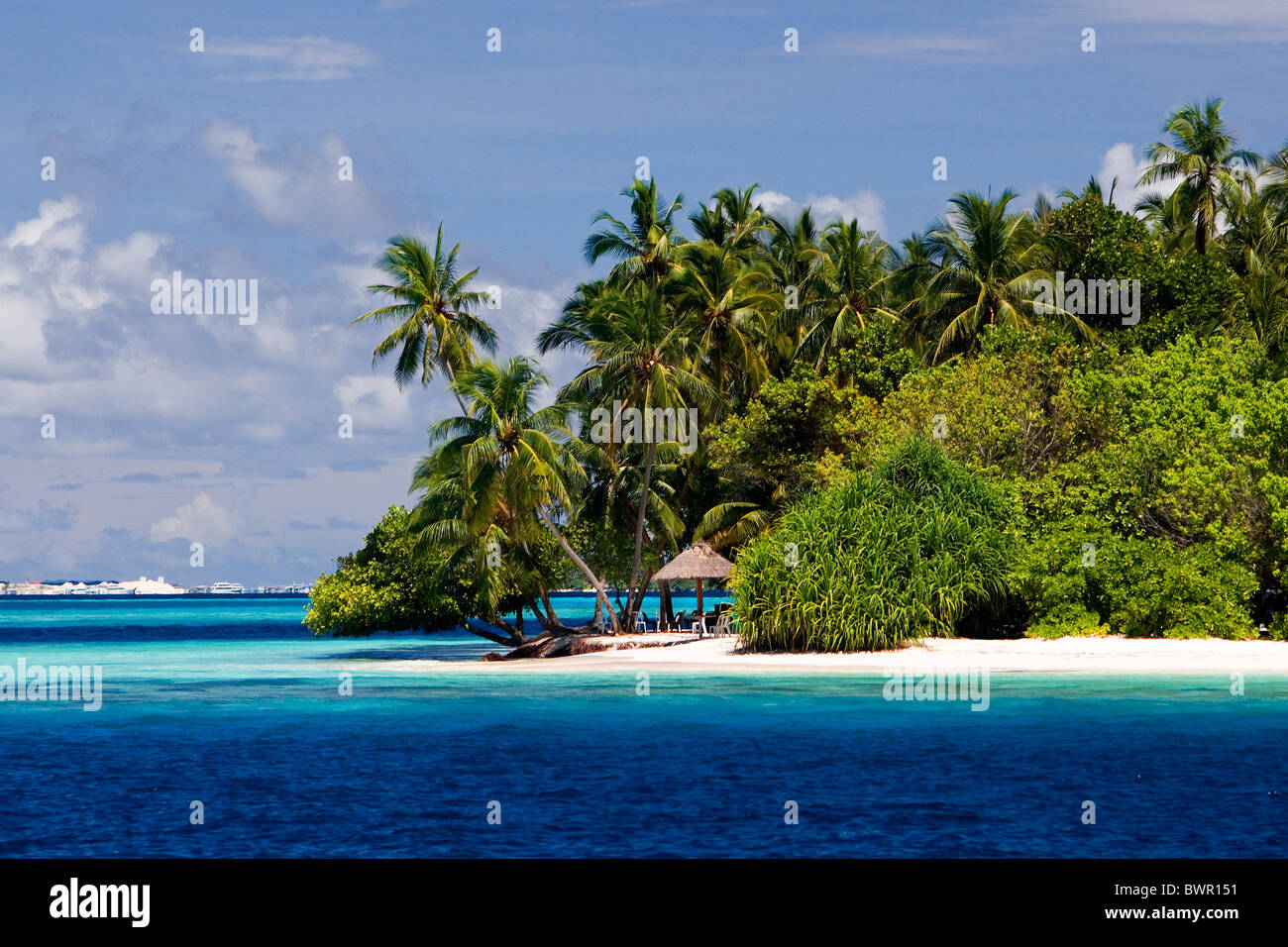 Maldives Asia North Male Atoll coast sea Indian ocean landscape island ...