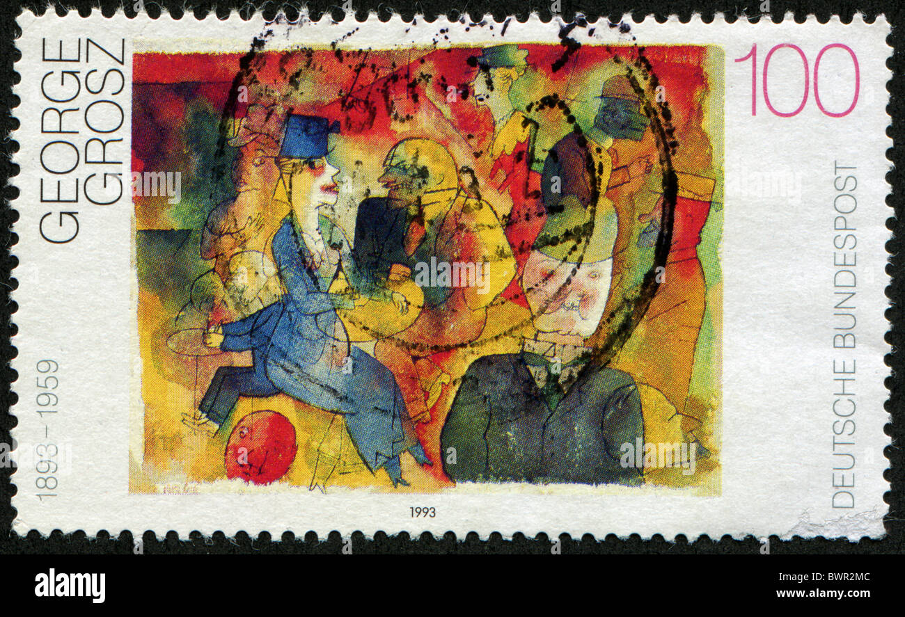 GERMANY CIRCA 1993 A stamp printed in Germany shows paint by