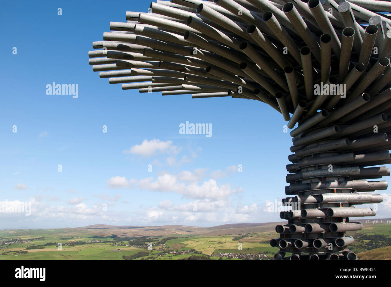 The Singing Ringing Tree Panopticon high on the moors above Burnley in