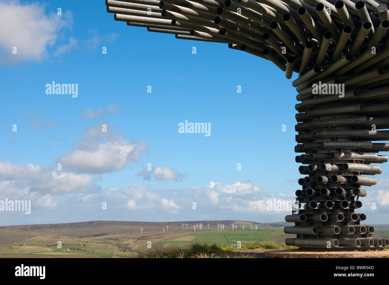 The Singing Ringing Tree Panopticon high on the moors above Burnley in