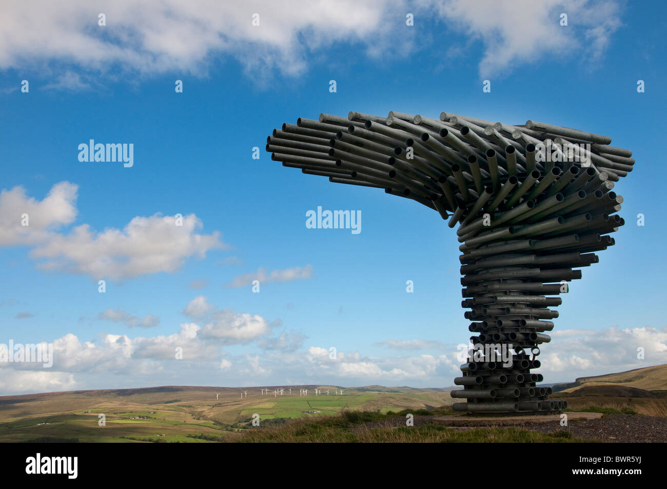 The Singing Ringing Tree Panopticon high on the moors above Burnley in