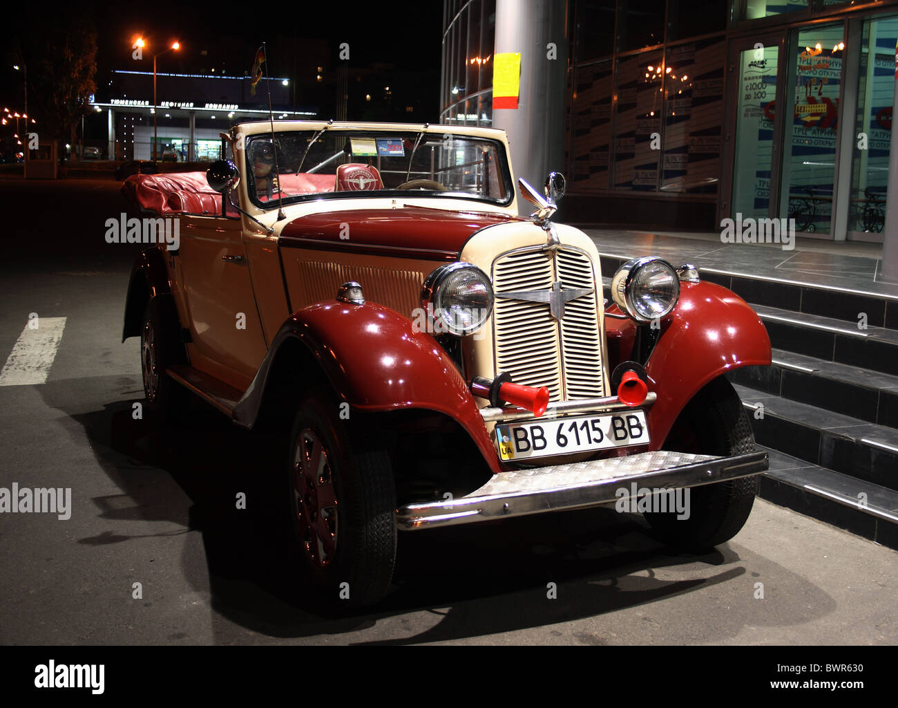 Restored classic German car manufactured by Adler Werke in 1935 Stock Photo Alamy