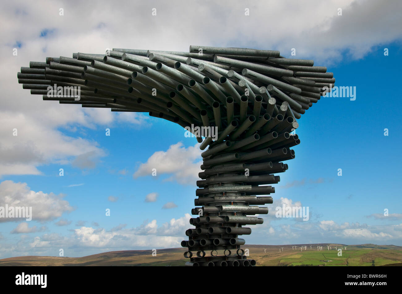 The Singing Ringing Tree Panopticon high on the moors above Burnley in ...
