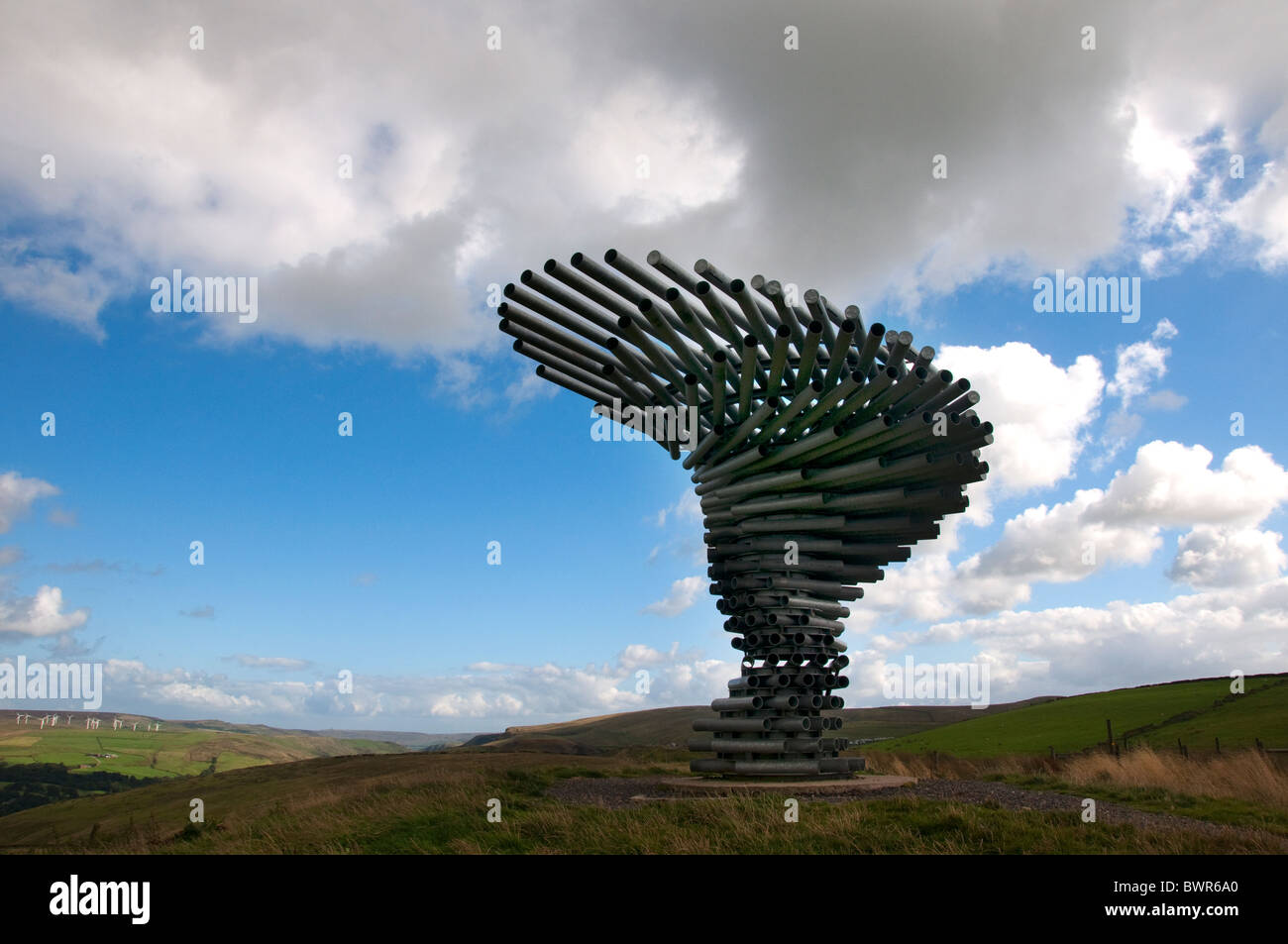 The Singing Ringing Tree Panopticon high on the moors above Burnley in