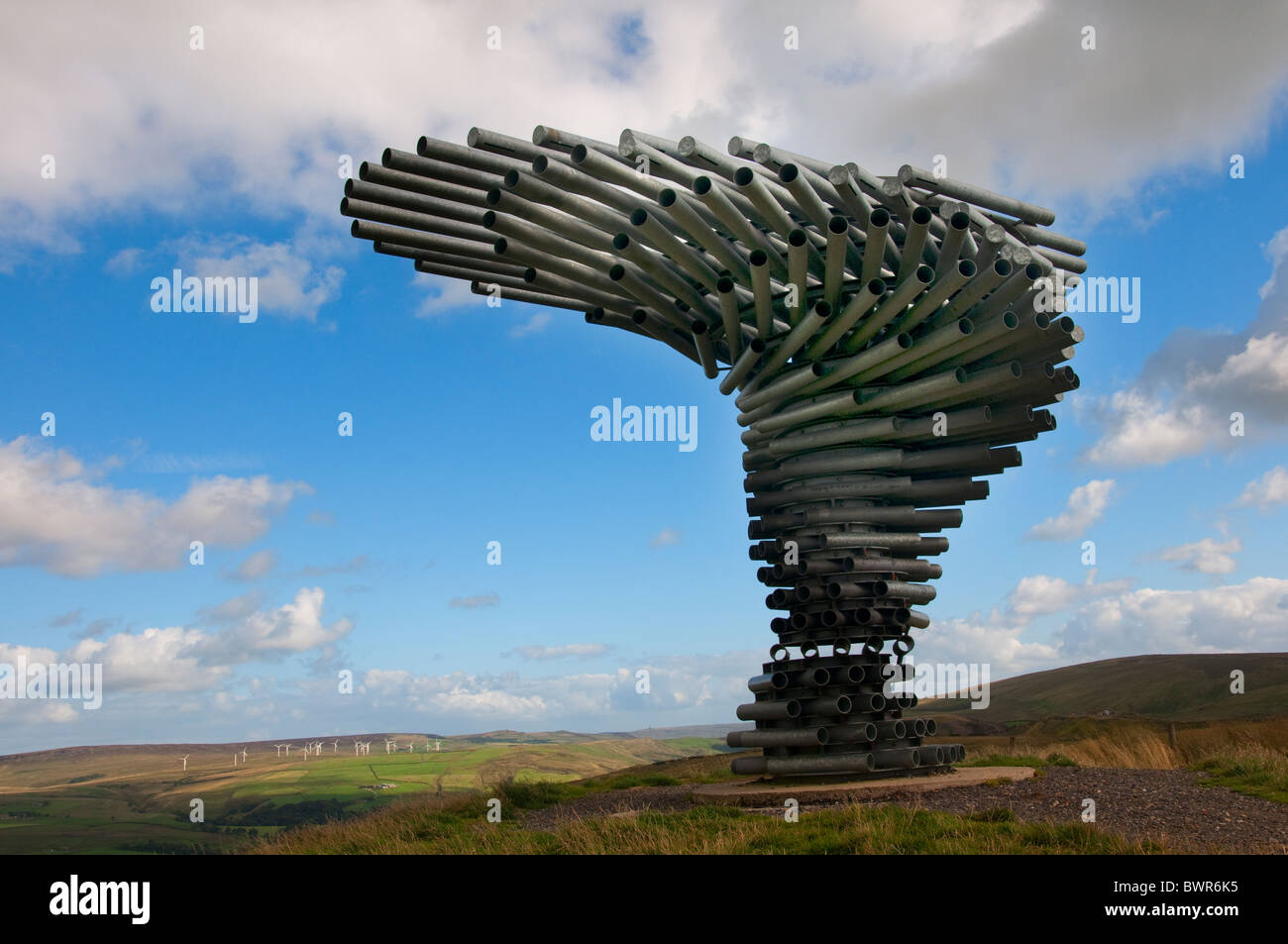 The Singing Ringing Tree Panopticon high on the moors above Burnley in