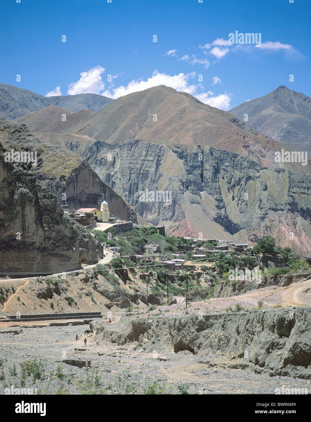 Argentina South America Salta Province Iruya village surrounding Andes mountains South America mountain landsc Stock Photo