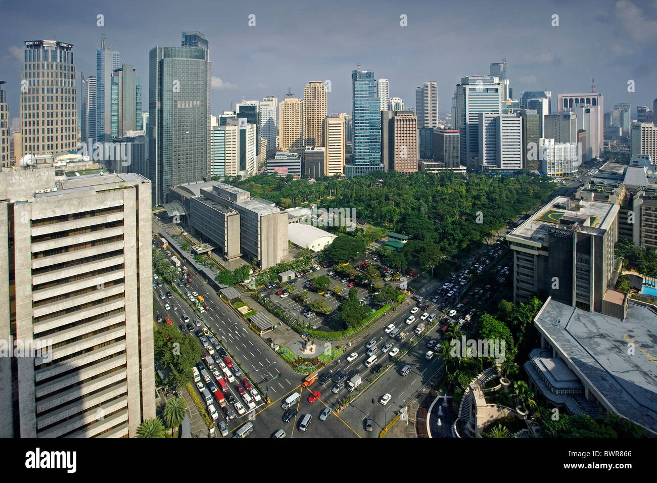 Philippines Manila City Makati District Asia Ayala Triangle business