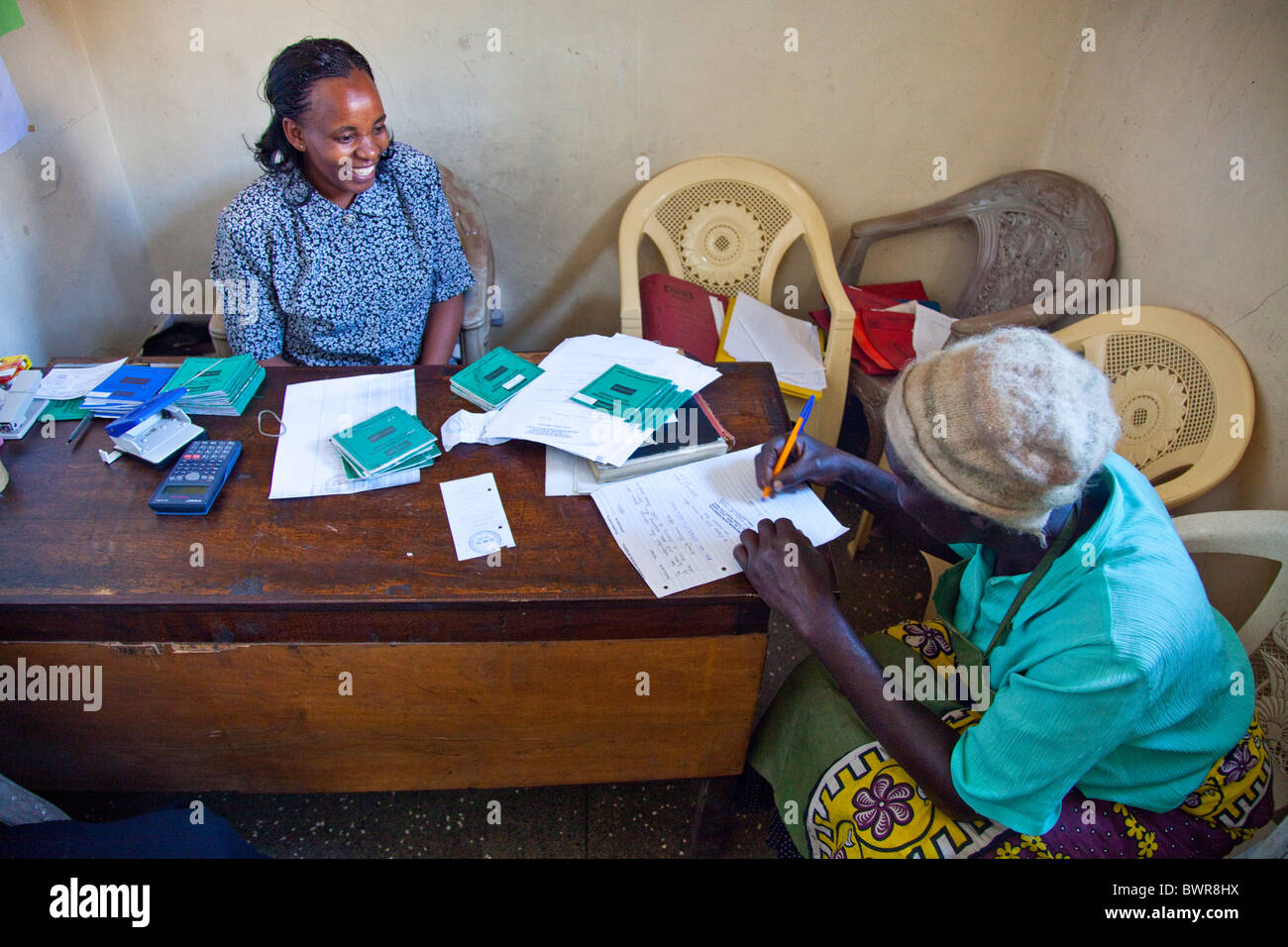 Mayuno Maji Mazuri microfinance, Mathare Slums, Nairobi, Kenya Stock Photo