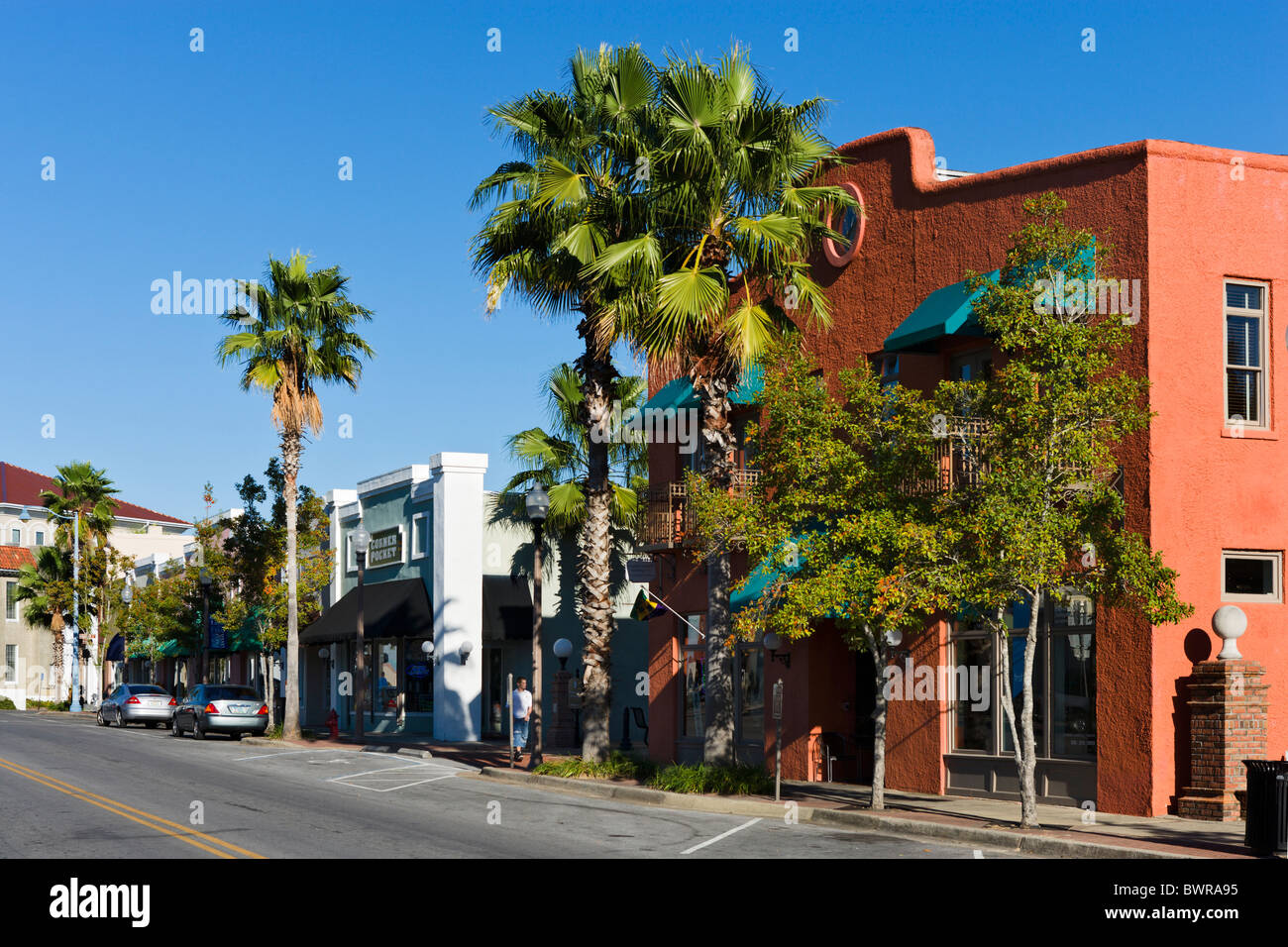 Harrison Avenue in historic downtown Panama City, Gulf Coast, Florida