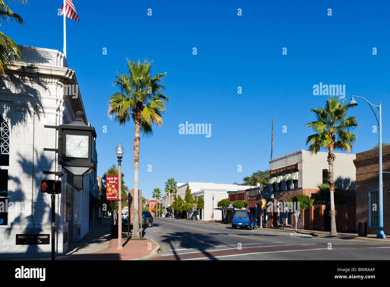 Harrison Avenue in historic downtown Panama City, Gulf Coast, Florida