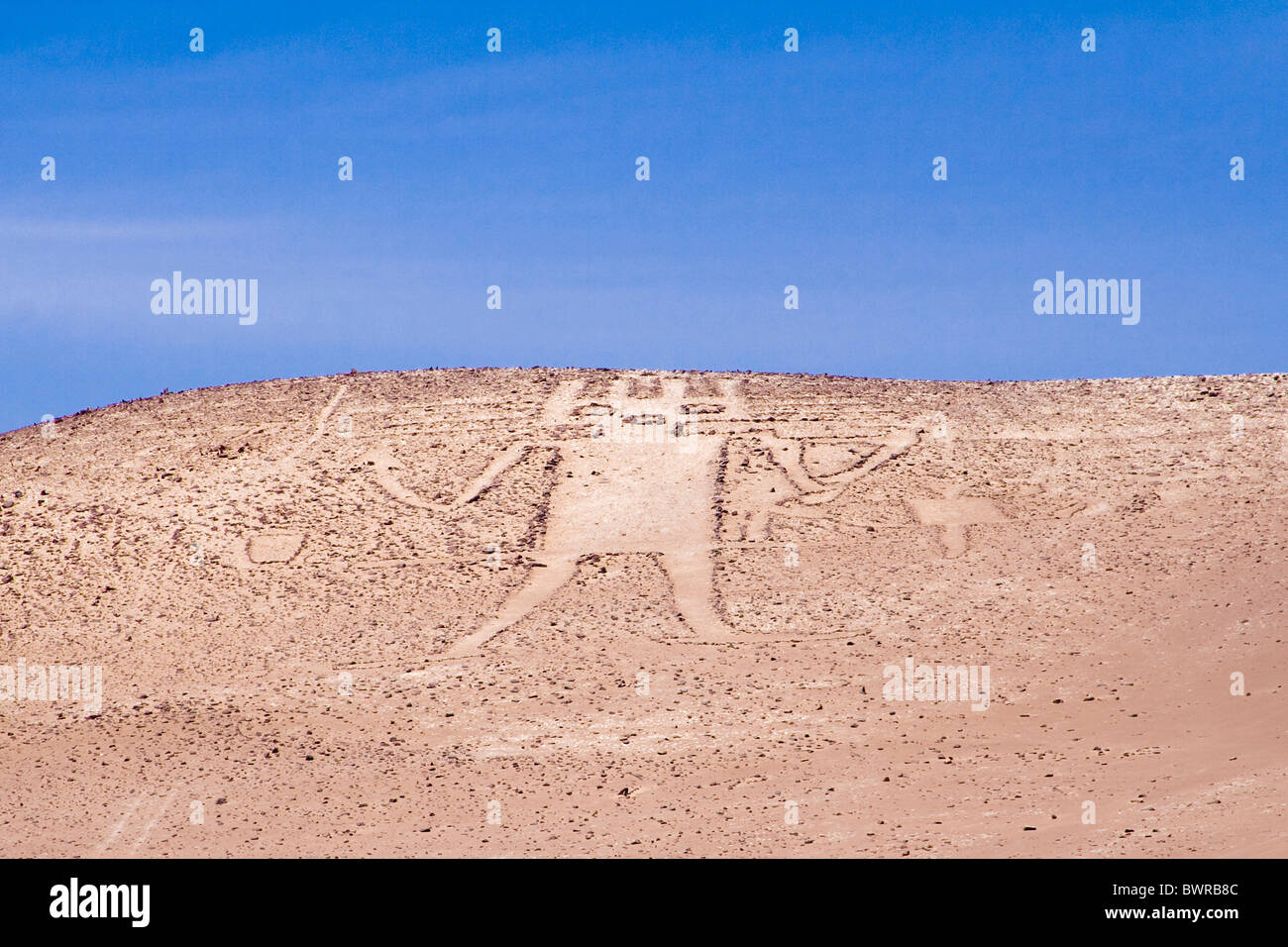 Chile South America Gigante de Atacama Geoglyph Atatcama desert America ...