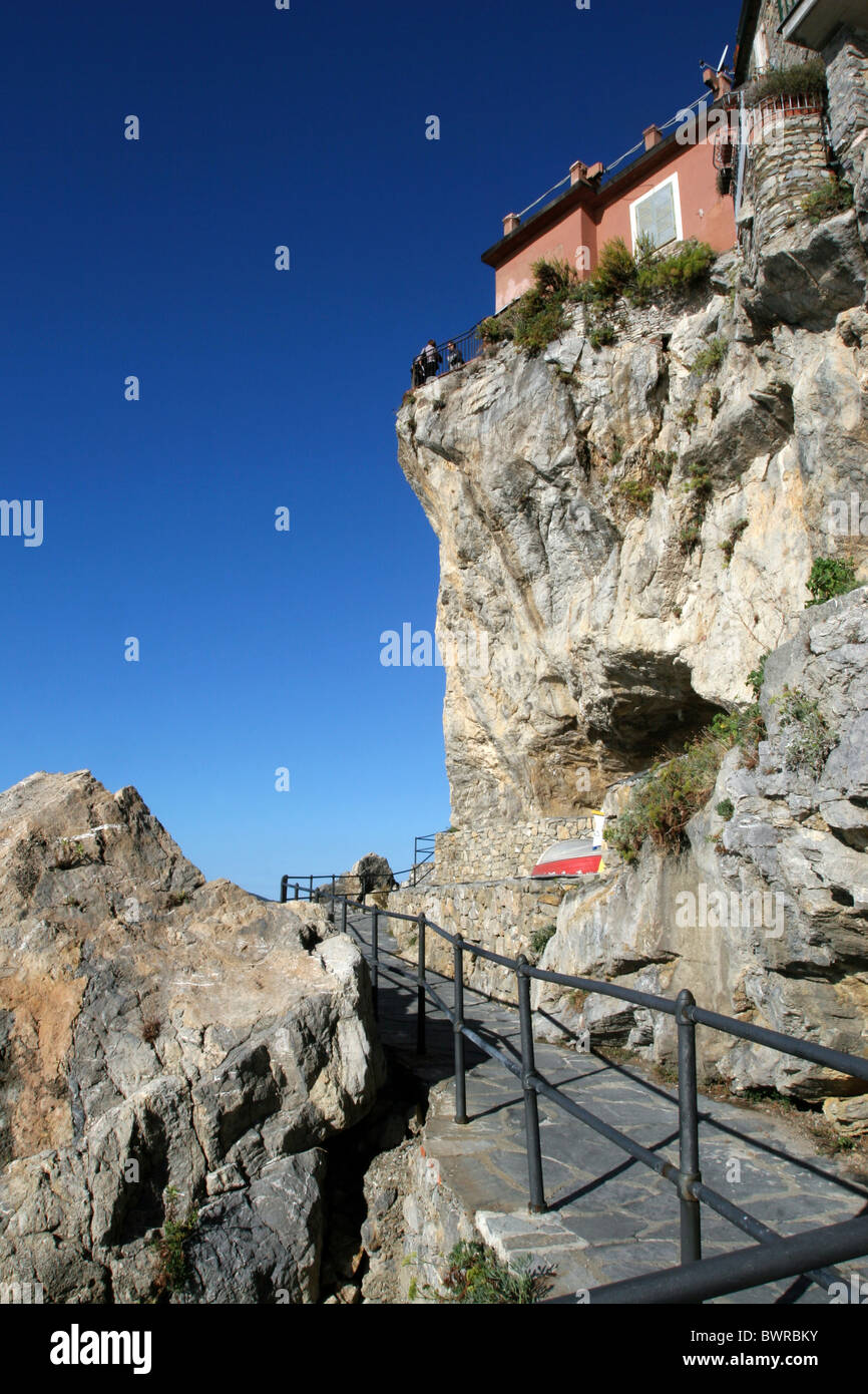 Medieval gulf of Poets Mediterranean Tellaro Ligury Italy Italian ...