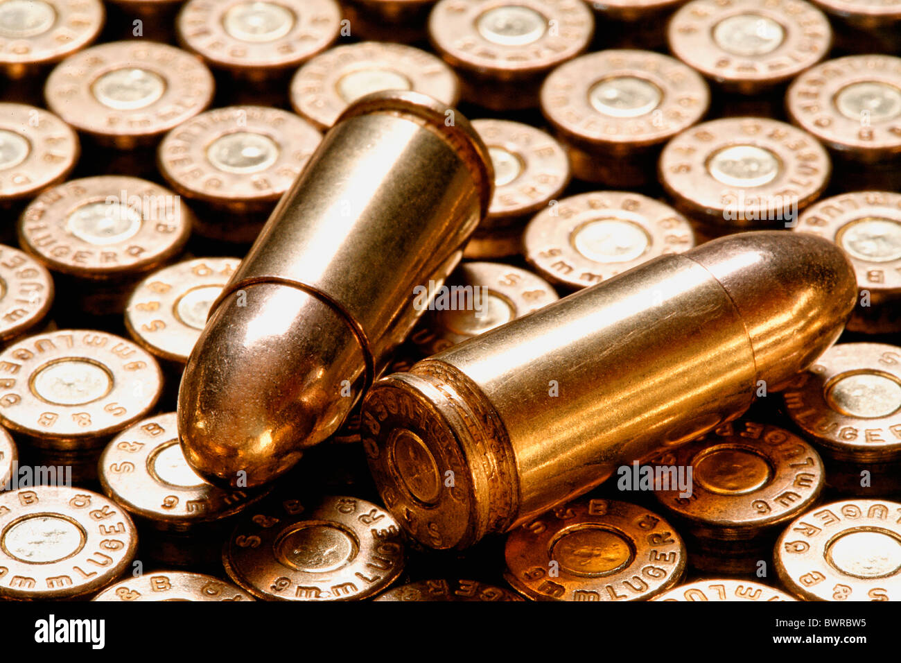 Abundance Aggression Ammunition Brass Bullet Bullets Caliber Close-up Concept Crime Danger Detail Enforcem Stock Photo