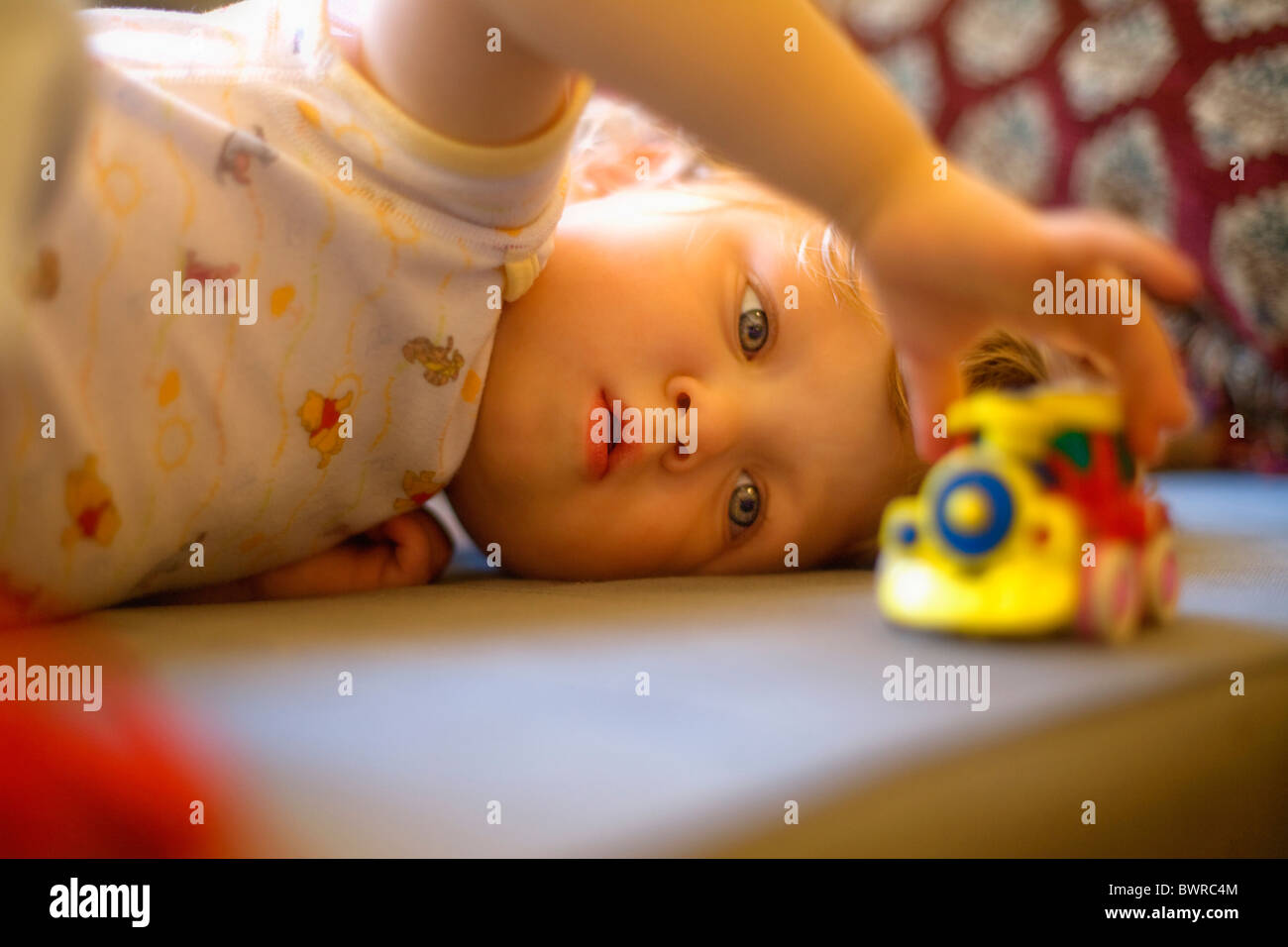 Boy 16 Months Playing Baby Boys Caucasian Child Childhood Children Contemporery Indoor Infant Infantile I Stock Photo