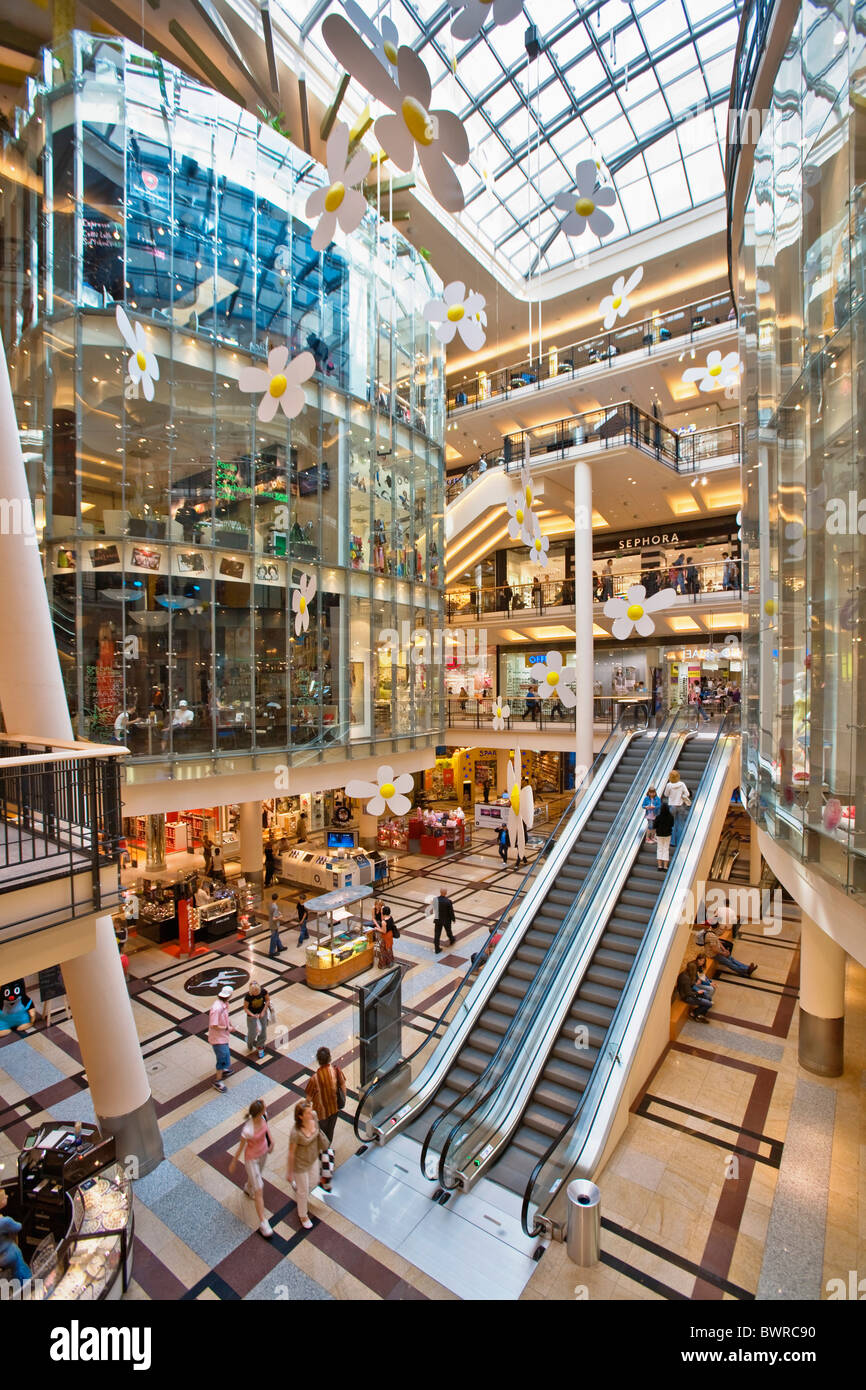 Czech Republic Prague Shopping Mall Palladium Activity Capitalism City  Commerce Consumption Economy Escalato Stock Photo - Alamy