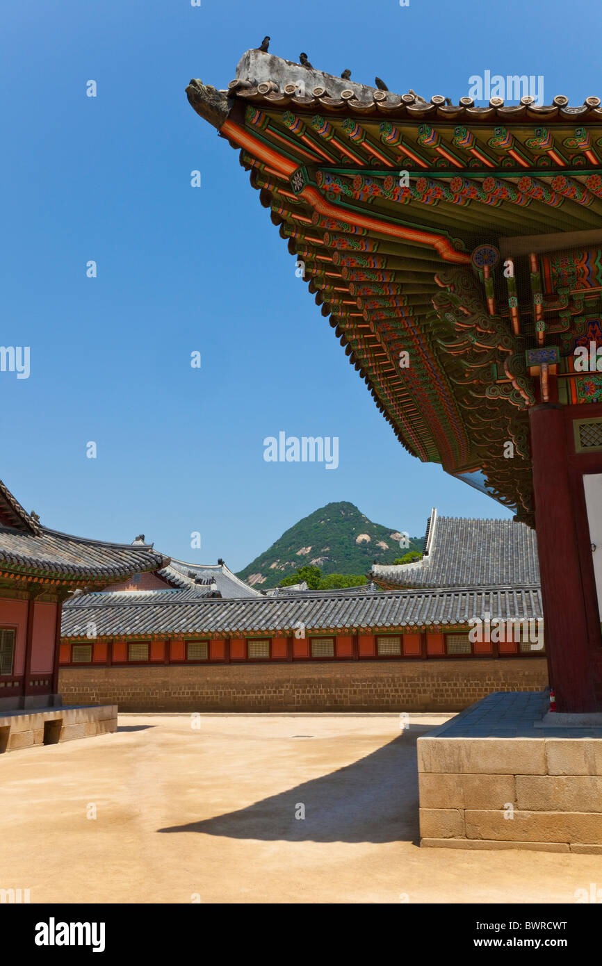 Gyeongbokgung Palace Seoul South Korea. JMH3910 Stock Photo