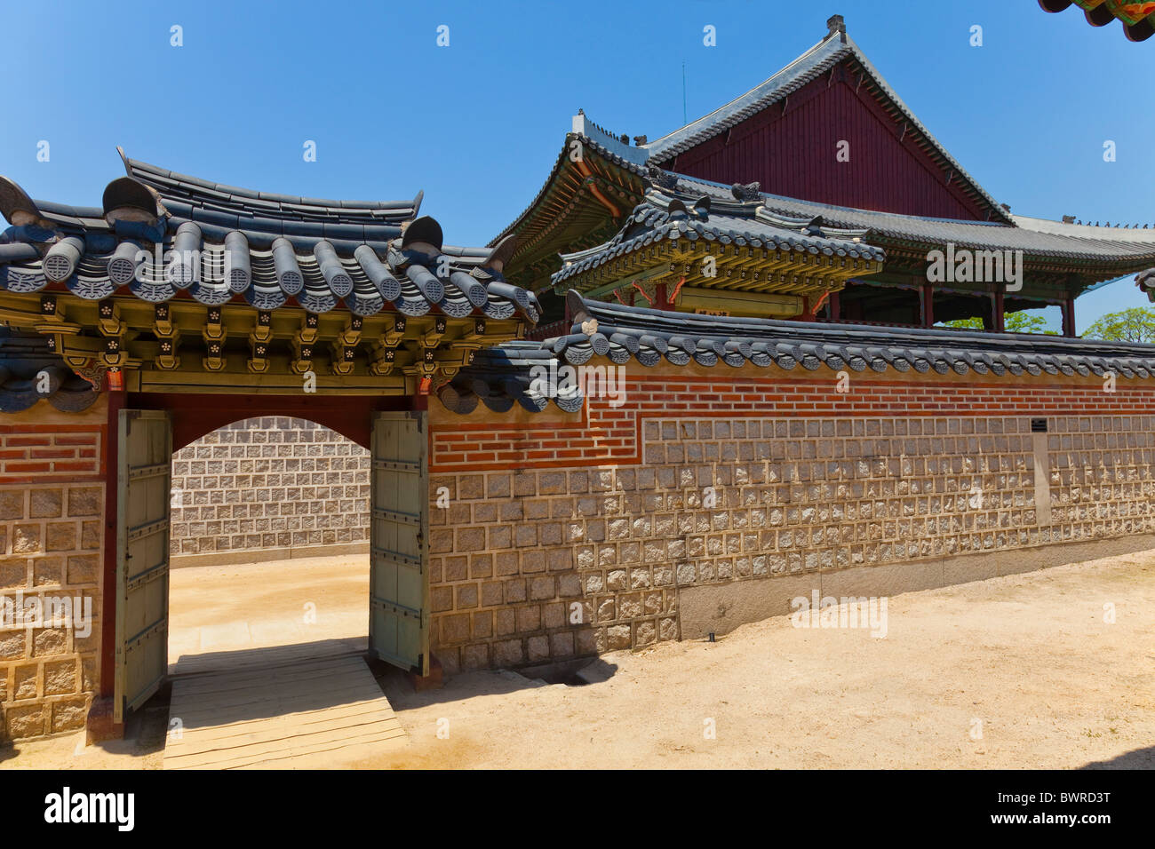 Gyeongbokgung Palace Seoul South Korea. JMH3921 Stock Photo
