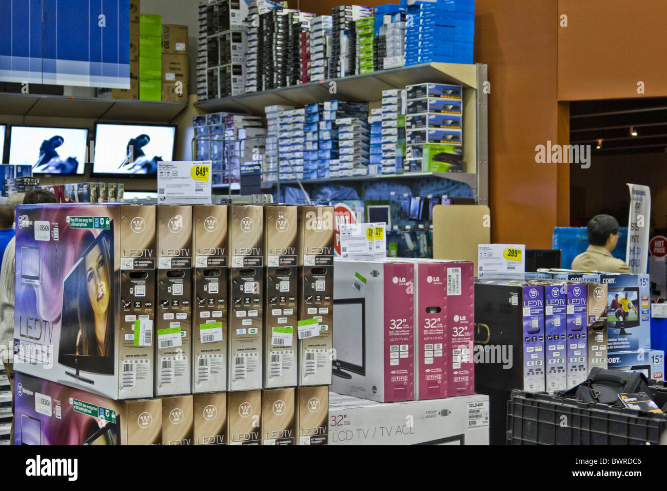 Washington, DC - Best Buy Thanksgiving and Christmas sale. Stock Photo