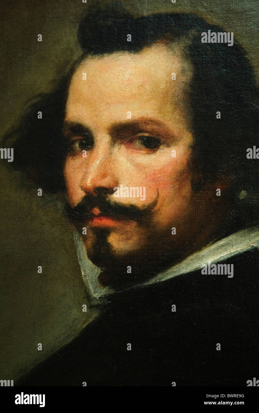 Portrait of a Man, by Diego Rodríguez de Silva y Velázquez, Stock Photo