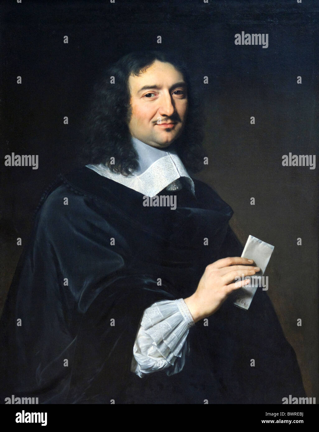 Jean Baptiste Colbert (1619–1683), 1655, by Philippe de Champaigne Stock Photo