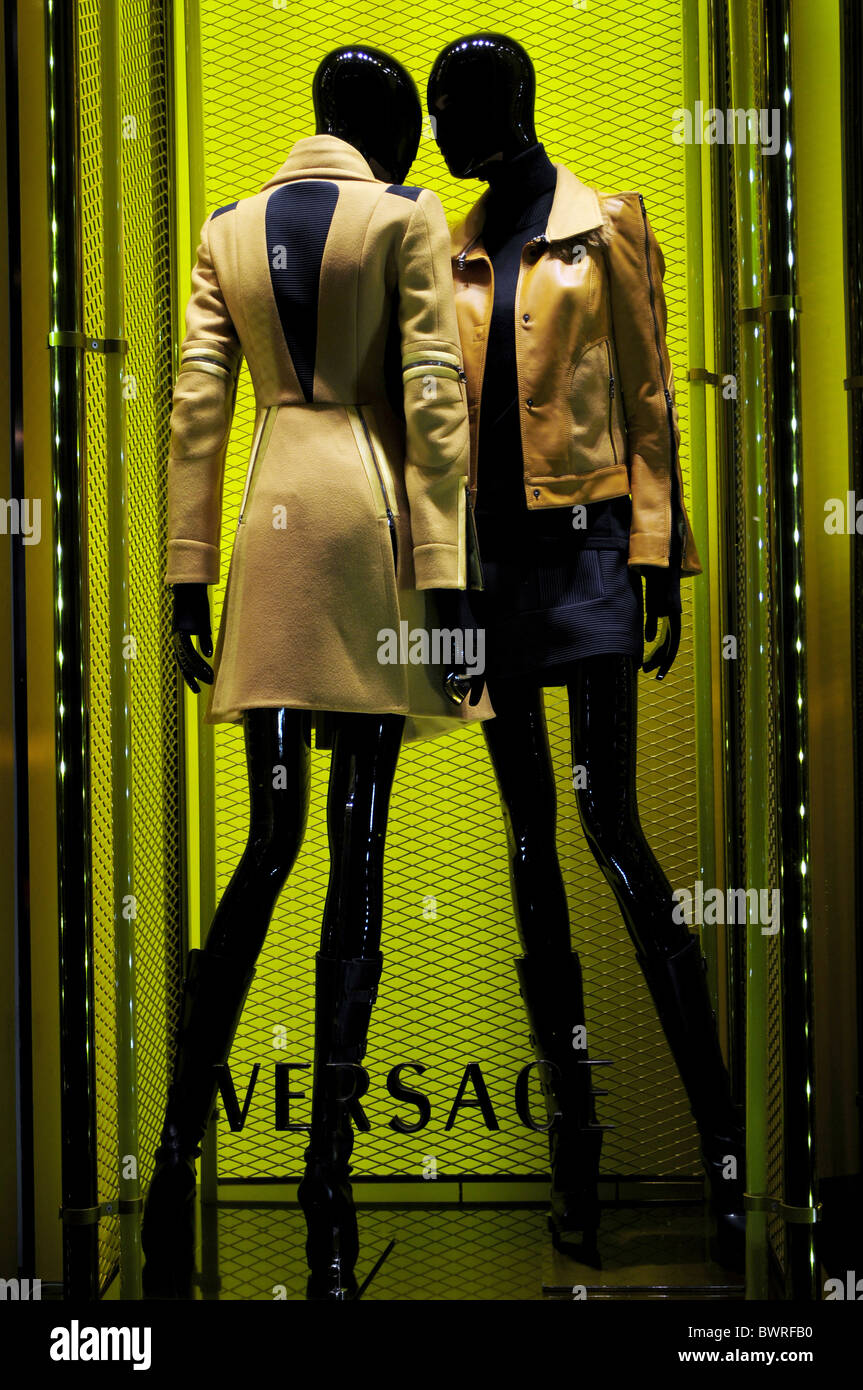 Versace shop Via Montenapoleone Milano Italy Stock Photo