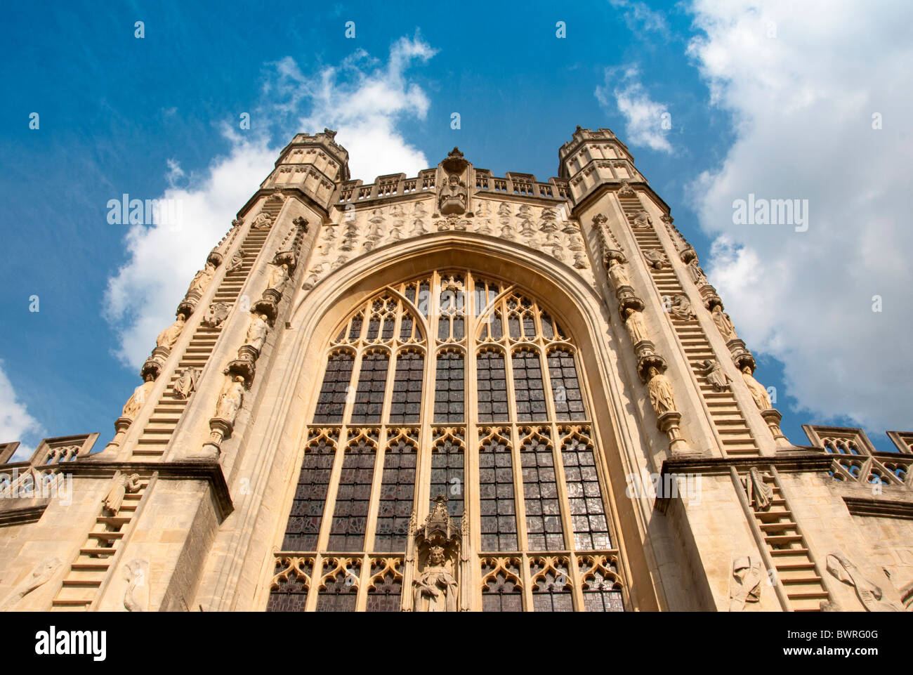 Bath Abbey in Somerset England UK Stock Photo