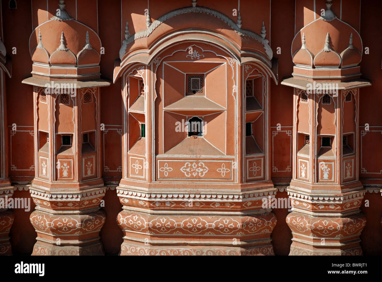 Mahal Window Design Window detail at the Hava Mahal or Palace of Winds in jaipur, India ...