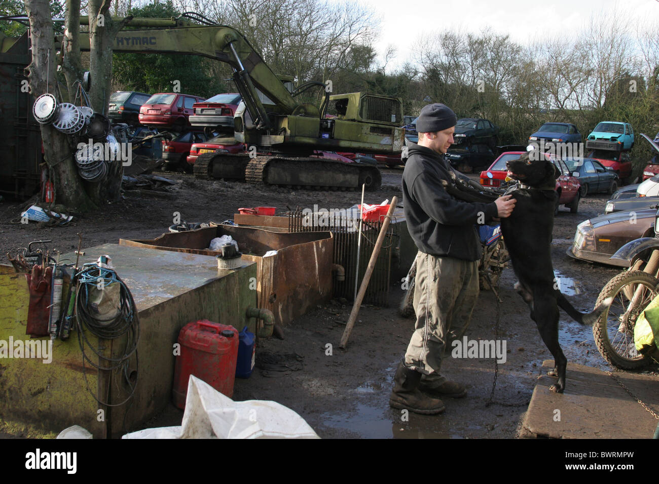 Images from a breakers yard, scrap yard Stock Photo Alamy