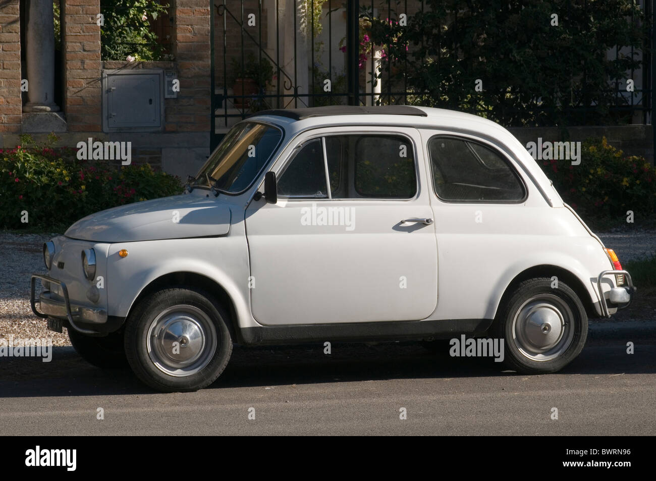 fiat 500 small city town car cars tiny micro cool classic italian italy  Stock Photo - Alamy