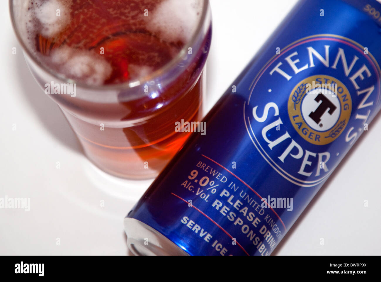 UK government plans to increase duty on strong lager Stock Photo Alamy