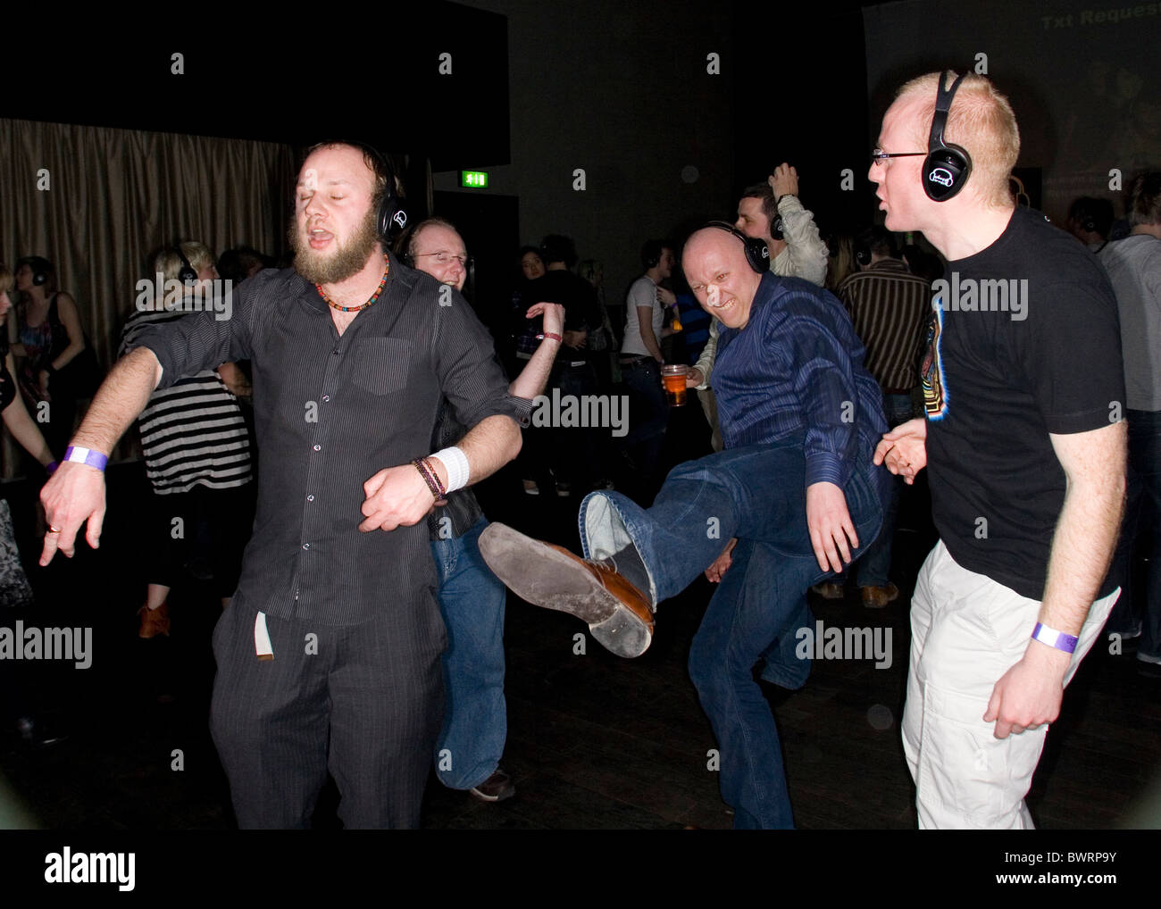 A Silent Disco event Stock Photo - Alamy