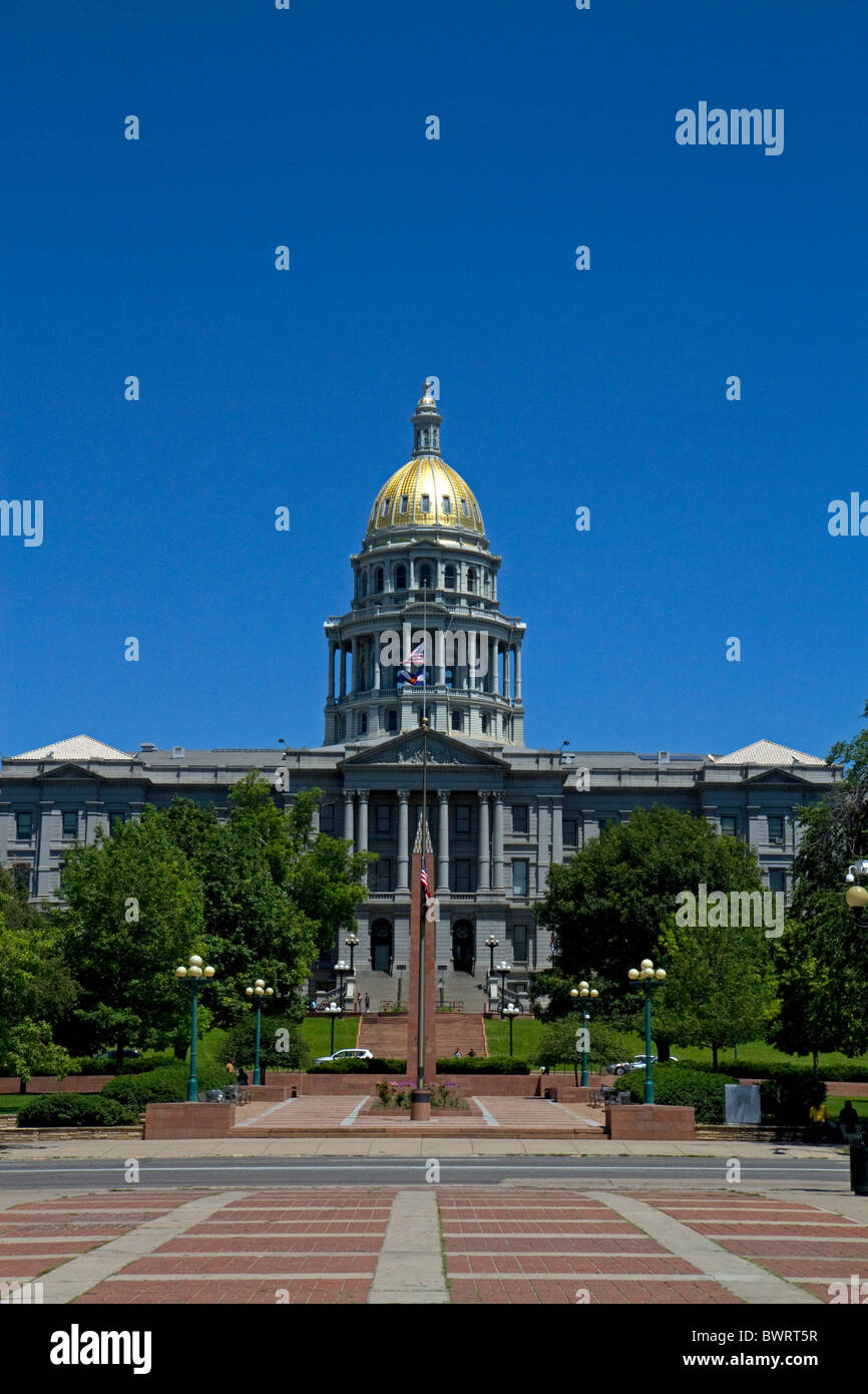 The Colorado State Capitol Building located in Denver, Colorado, USA. Stock Photo