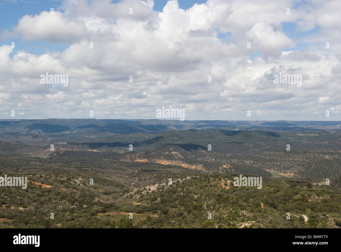 Landscape in Alcarria area. Guadalajara province. Castile La Mancha. Spain Stock Photo