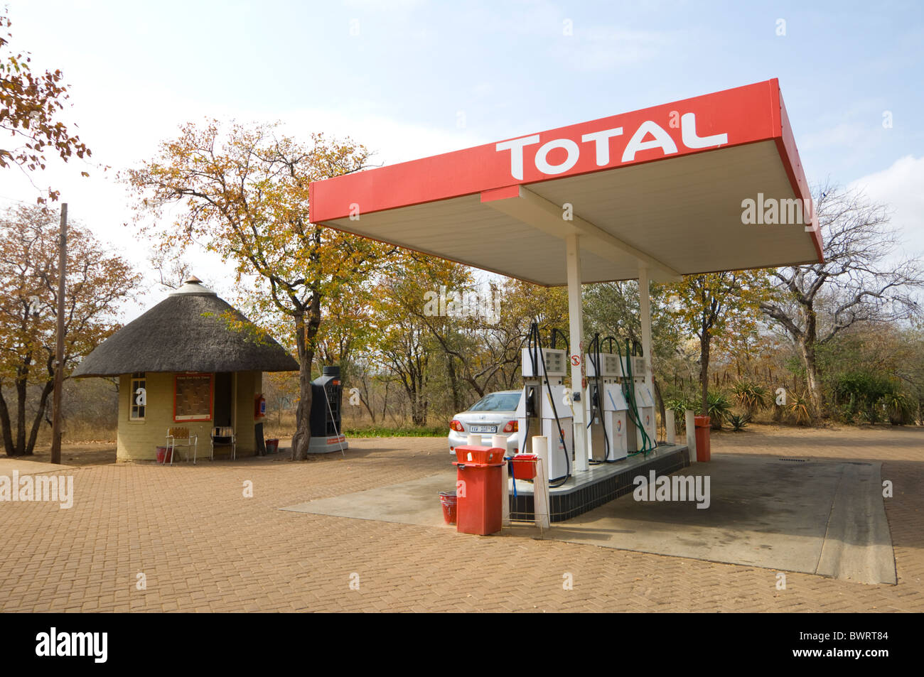 Total Petrol Station Olifants Rest Camp Kruger National Park South Africa Stock Photo
