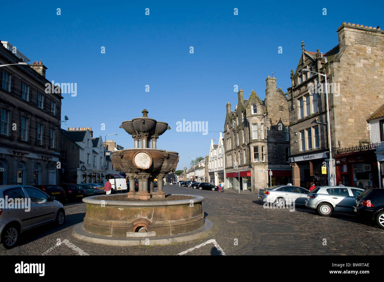 Market Street, St. Andrews, Scotland, United Kingdom, Europe Stock