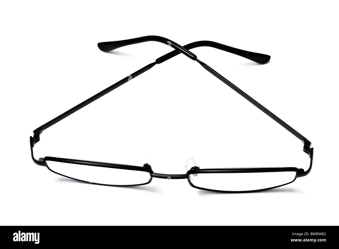 Reading glasses isolated on white background Stock Photo Alamy