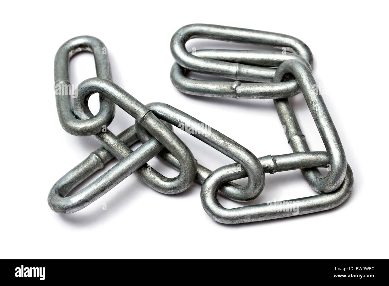 Chains isolated on white background Stock Photo Alamy