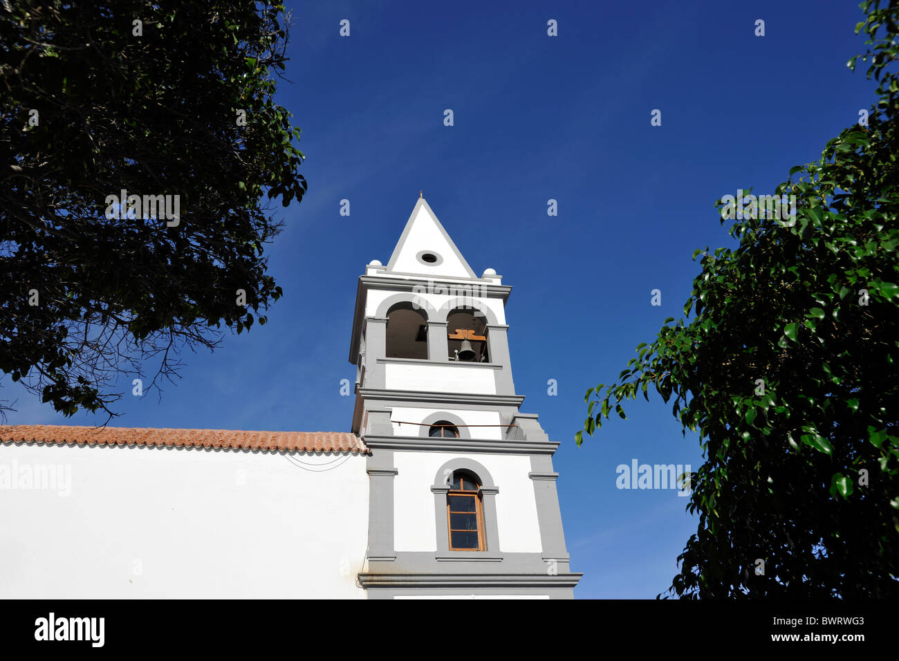 Parish church of Nuestra Senora del Rosario, Puerto del Rosario, Fuerteventura, Canary Islands, Spain, Europe Stock Photo