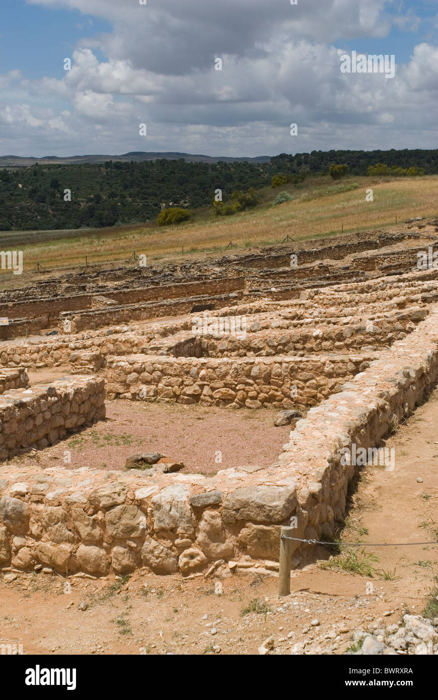Recopolis archaeological site near Zorita de los Canes. Alcarria area. Guadalajara province. Castile La Mancha. Spain Stock Photo