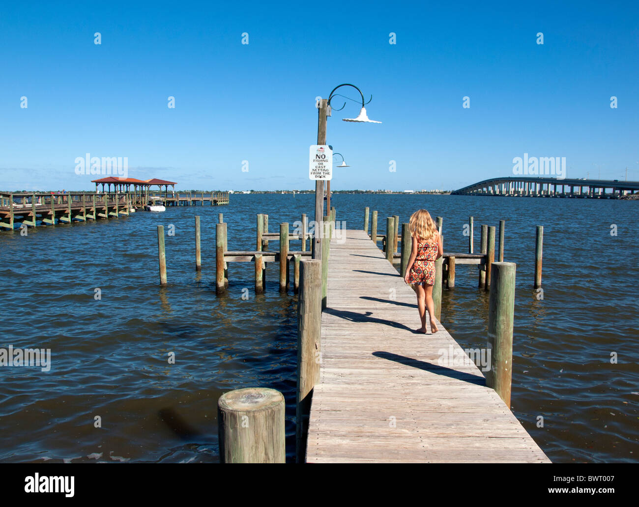 Indian River Lagoon at Eau Gallie in Florida USA on the Atlantic coast