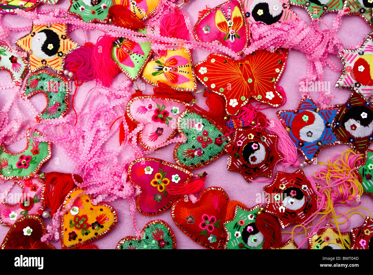 Colorful Chinese ornaments Stock Photo Alamy