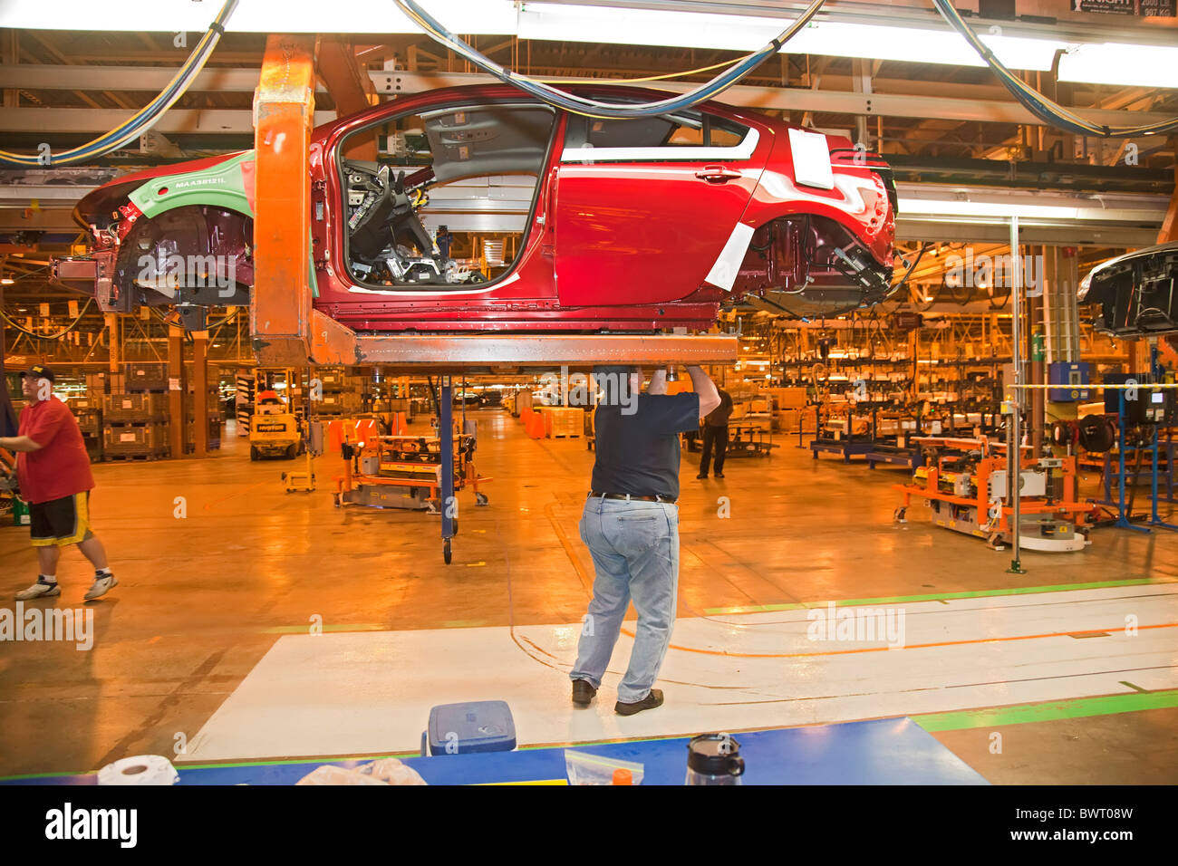 General motors assembly line hires stock photography and images Alamy