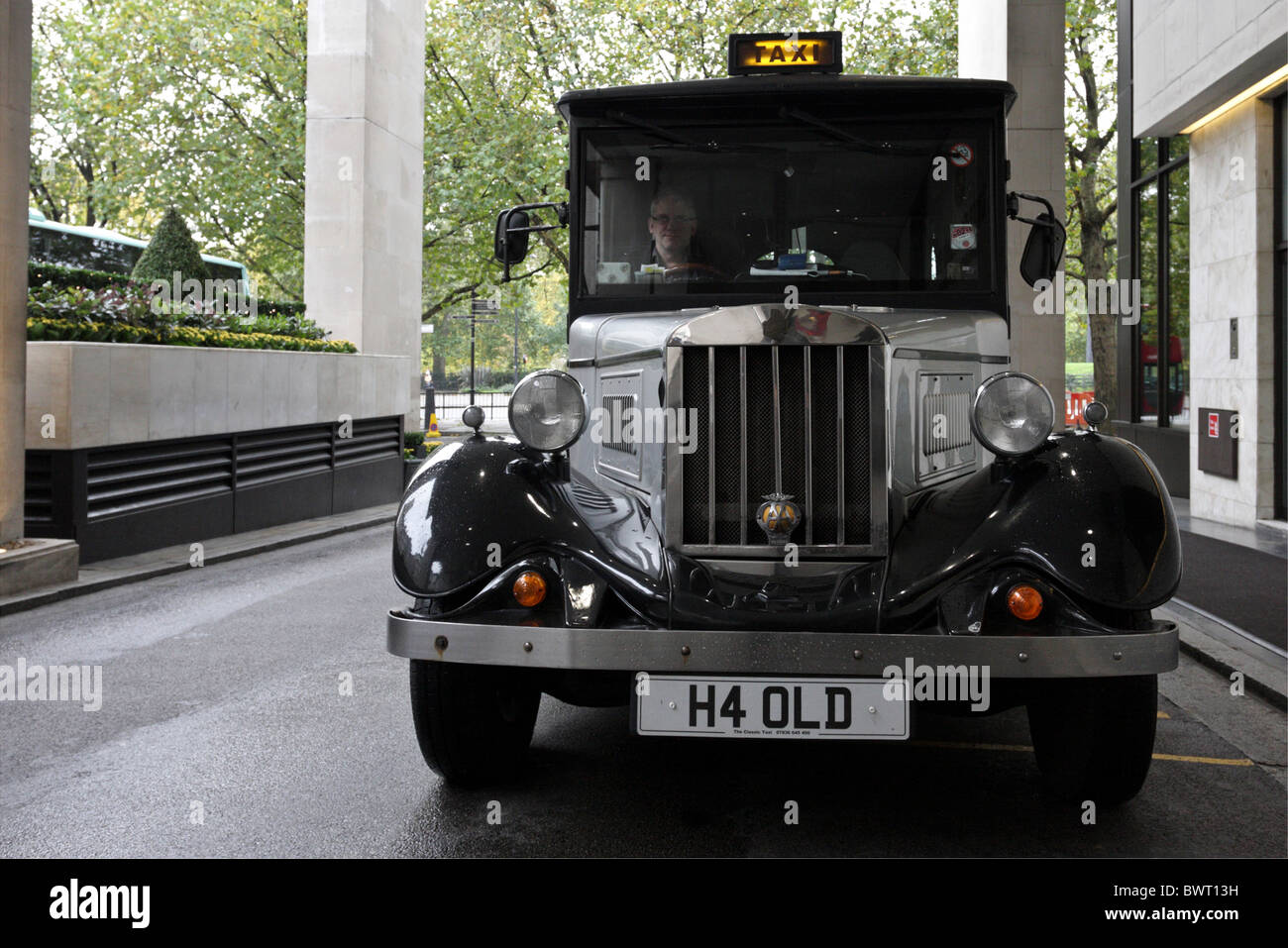 An Asquith licensed London taxi,a rare sight in London and one of only