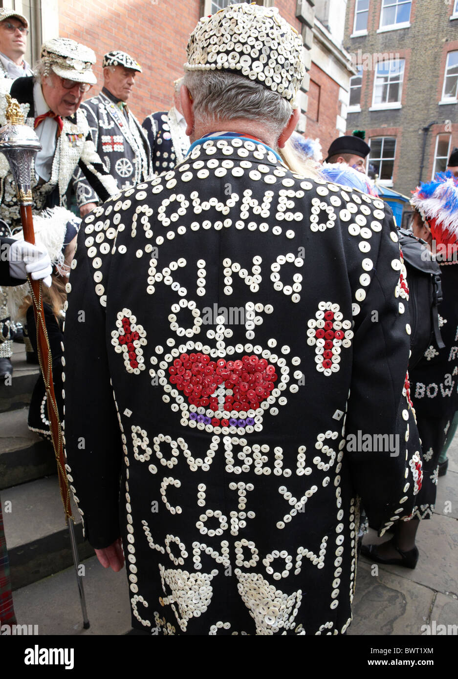 Traditional Pearly Kings London UK Europe Stock Photo