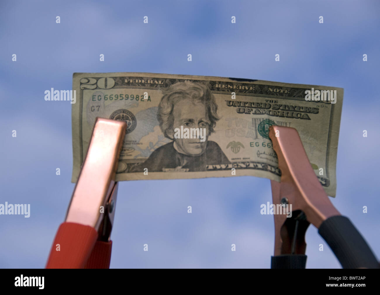 Charging up U.S. Economy or could be used for automotive pricing. Stock Photo