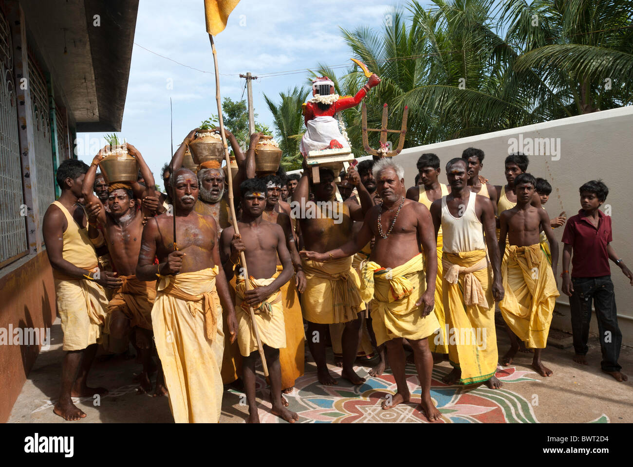 Patukalam festival at Sevelimedu in Kanchipuram, Tamil Nadu, South India, India. Stock Photo