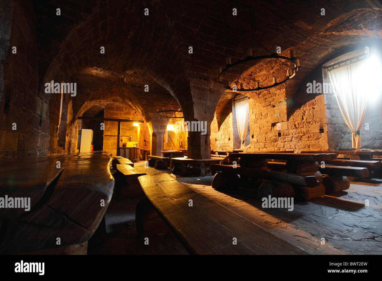 Vaulted cellar, Burg Hardeg palace, Hardegsen near Goettingen, Lower