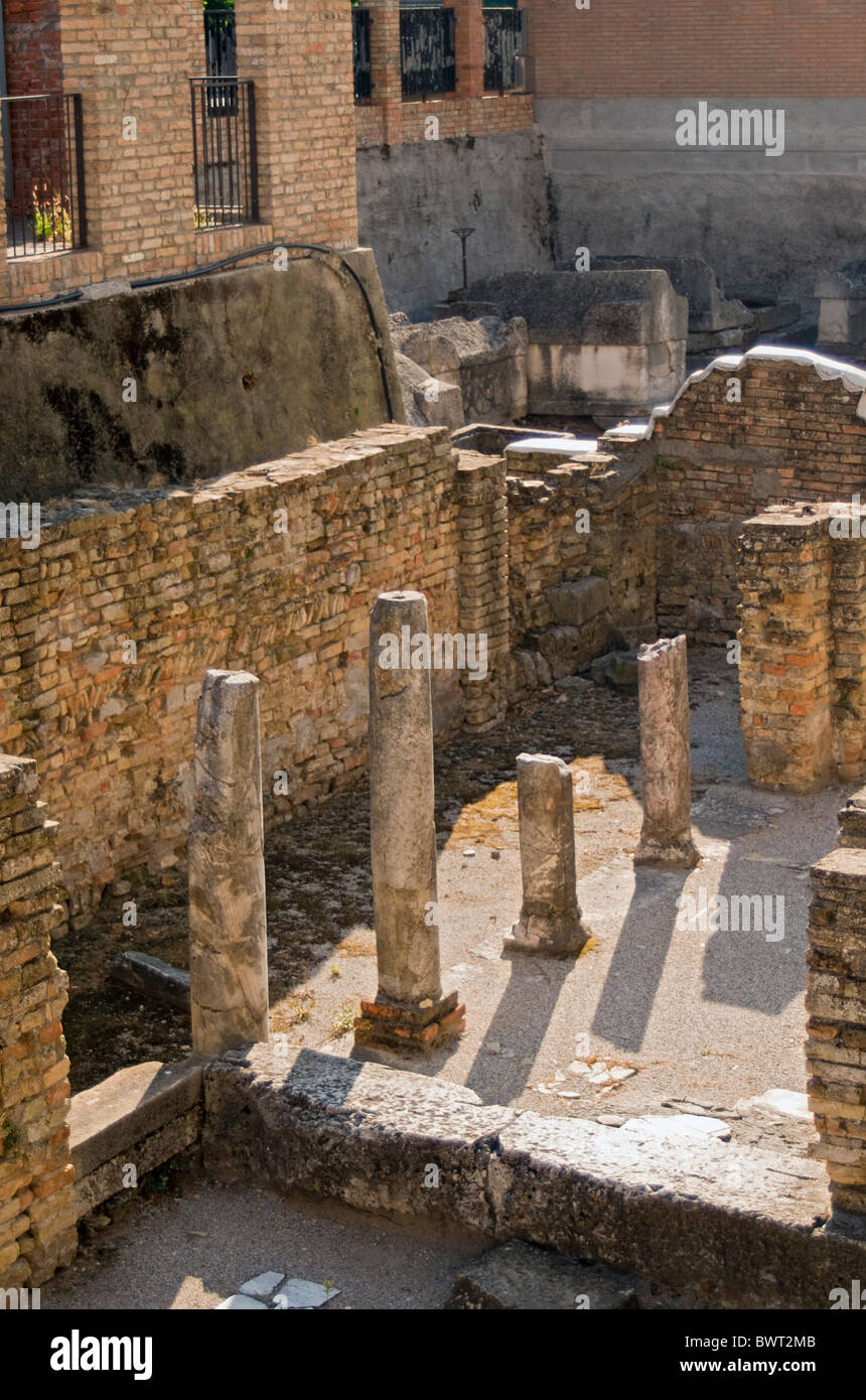 Roman Remains (Scavi Romani) at Archaelogical Site of Concordia Sagittaria (Julia Concordia), Veneto, Italy Stock Photo